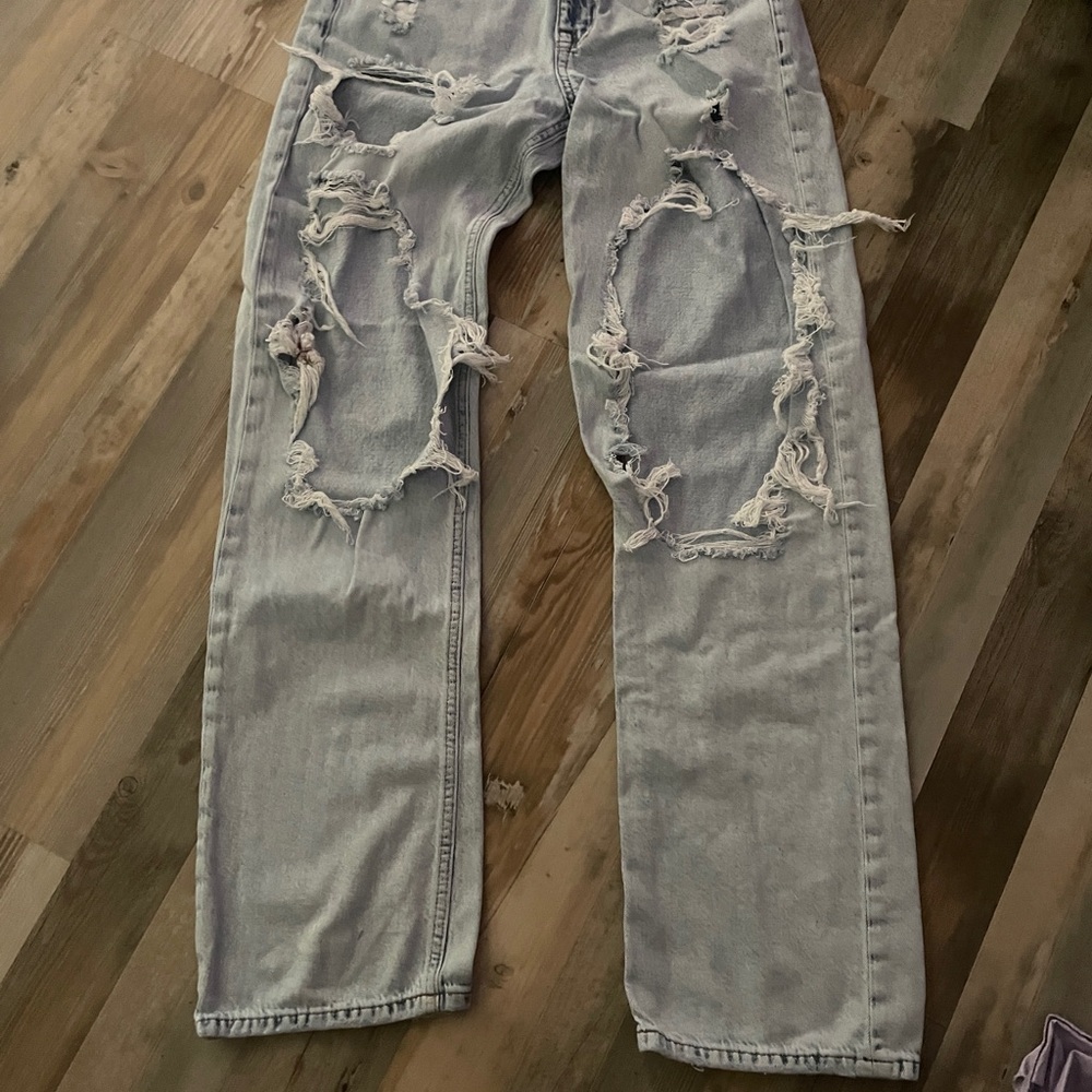 Aeropostale Blue Straight Leg Jeans Vintage Look